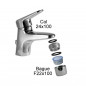 Universele adapter Tap 24x100 mannelijk naar 22x100 mannelijk