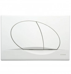 Plaque de commande OVATE DUO blanche
