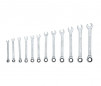 Ratelsleutelset, 8 tot 19 mm, 12 stuks