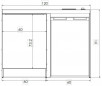 CADETTE elektrisch keukenblok Modrena 91x100x60, TOP 48cm