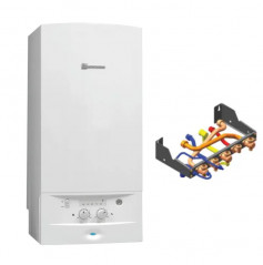 Caldaia murale a gas Acléis con basamento BAS NOX VMC, NGLM23-8XN5, 23 kW a gas naturale