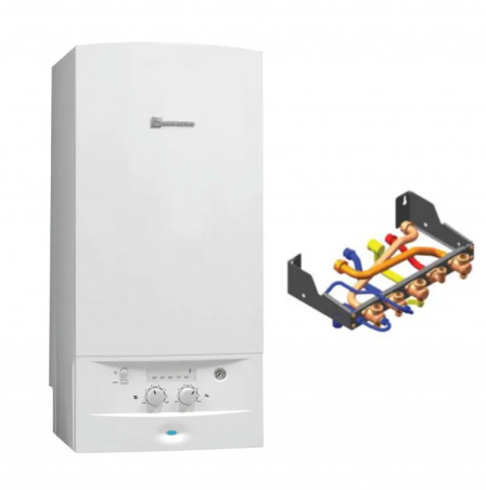 Erdgas-Wandheizkessel Acléis mit Rückwand BAS NOX VMC, NGLM23-8XN5, 23 kW