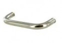 Draadgreep met verchroomd stalen inzetstuk, L.72mm, D.8mm, P.28mm, 64mm hartafstand, 1 stuk met schroeven.