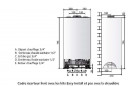 Chaudière murale gaz naturel INOA NOX 24 VMC avec applique et cadre écarteur Chaudière murale gaz naturel INOA NOX 24 VMC avec applique et cadre écarteur