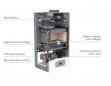 Chaudière murale gaz naturel INOA NOX 24 VMC avec applique et cadre écarteur Chaudière murale gaz naturel INOA NOX 24 VMC avec applique et cadre écarteur