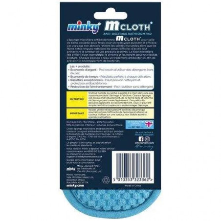 Antibacteriële microvezelspons badkamer