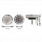 Roestvrijstalen korf voor gootsteenafvoer, diameter 79 mm, 20 gaten