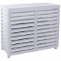 Witte composiet buitenkap voor airconditioning, 950x420x720 mm.