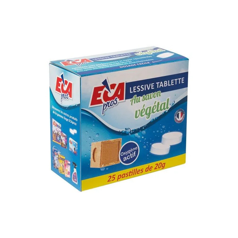 Wasmiddel in tabletten plantaardige zeep, 25 tabletten