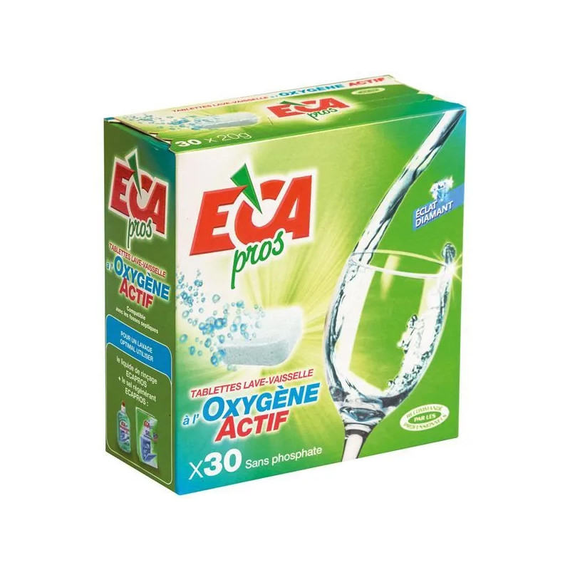 Actieve zuurstof vaatwastabletten, 30 tabletten