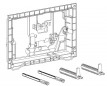 SCHWAB Dots Duo inbouw WC-wandbediening, dubbel volume wit