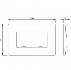 Dots Duo two-touch plate white