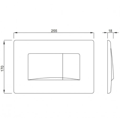 Dots Duo two-touch plate white