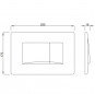 SCHWAB Dots Duo inbouw WC-wandbediening, dubbel volume wit