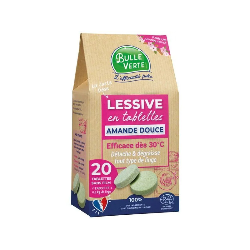 Pastiglie per bucato alla mandorla dolce, 20 dosi Pastiglie per bucato alla mandorla dolce, 20 dosi