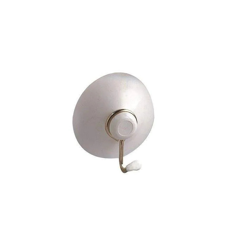 Zuighaak D.45mm, P.30mm, transparant plastic en stalen staaf, 1 stuk.