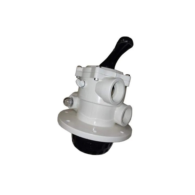 TM12-E 6-weg witte bovenafsluiter met boutbevestiging (8 gaten), D.203mm.