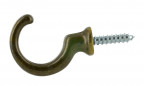 Stropdashaak, Zamak brons, L.35mm, H.27mm, 2 stuks met schroeven.