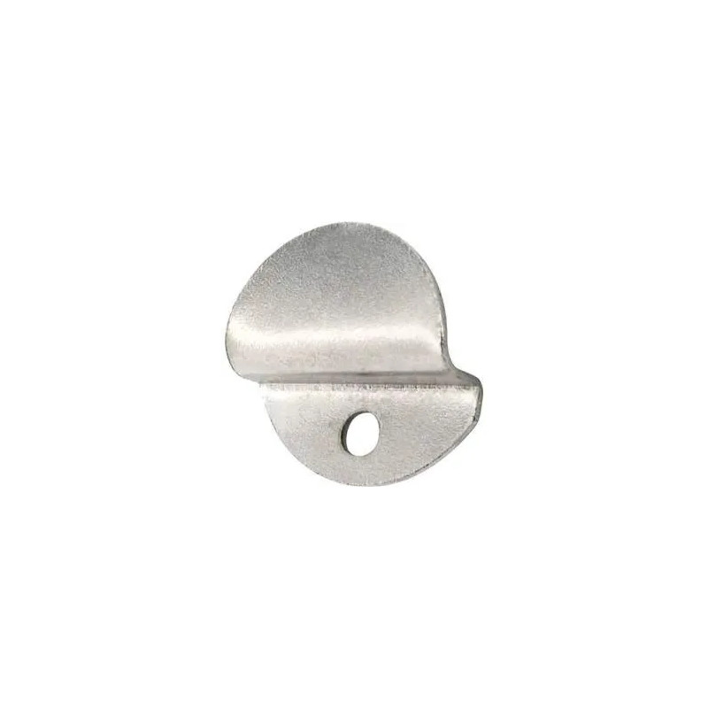 Uitgesneden ijsklem, L.28mm, H.20mm, Ep.7mm, staal vernikkeld, 4 stuks.