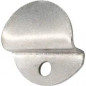 Uitgesneden ijsklem, L.28mm, H.20mm, Ep.7mm, staal vernikkeld, 4 stuks.
