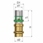 MultiSkin bridge fitting, copper crimp 18 mm, multilayer 20 x 2 MultiSkin bridge fitting, copper crimp 18 mm, multilayer 20 x 2
