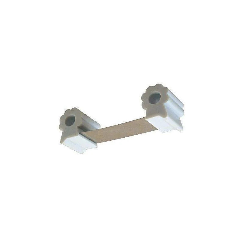 Deurstopper/vloerspiegel, veerbladmodel, L.35mm, H.38mm, P.126mm, 1 stuk.