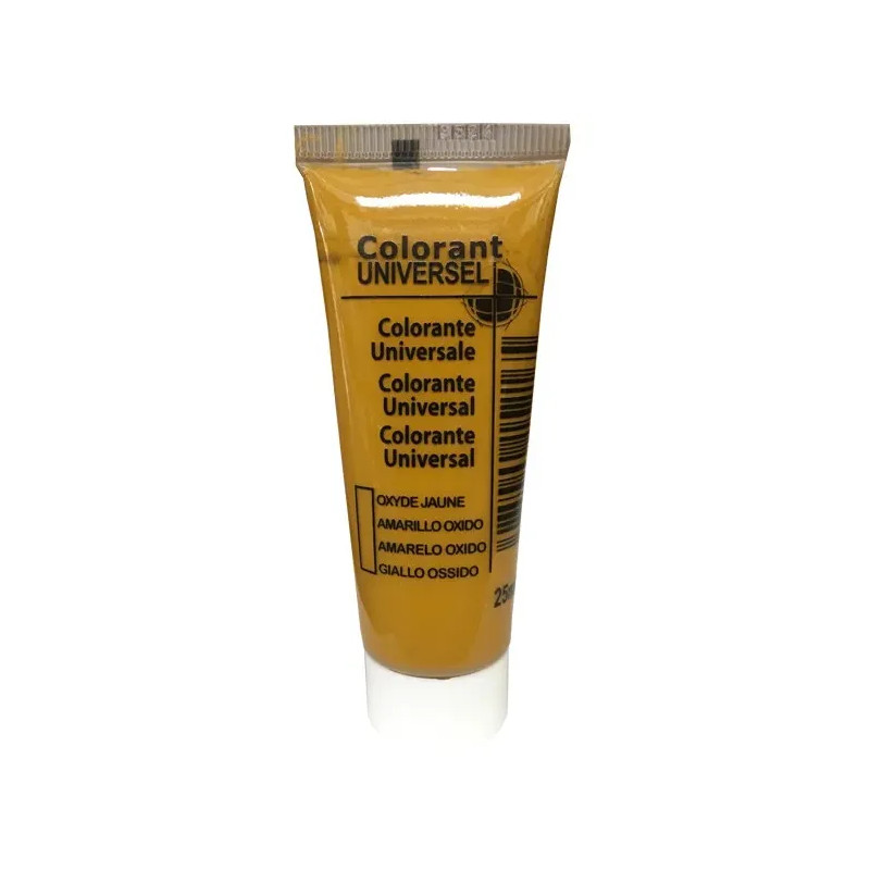 Universele kleurstof, tube van 25 ml, gele oxide.
