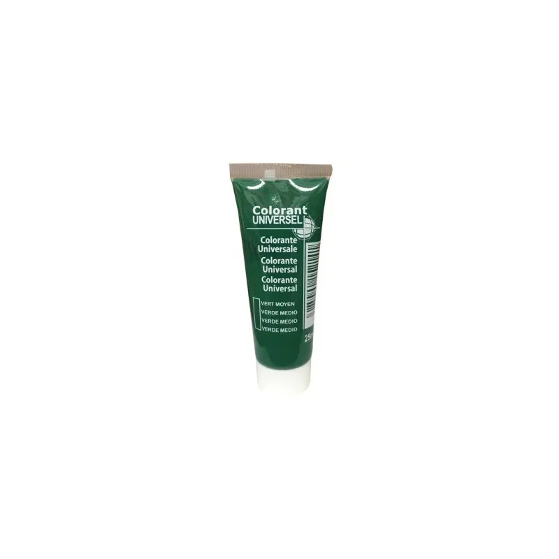 Universele kleurstof, tube van 25 ml, medium groen.