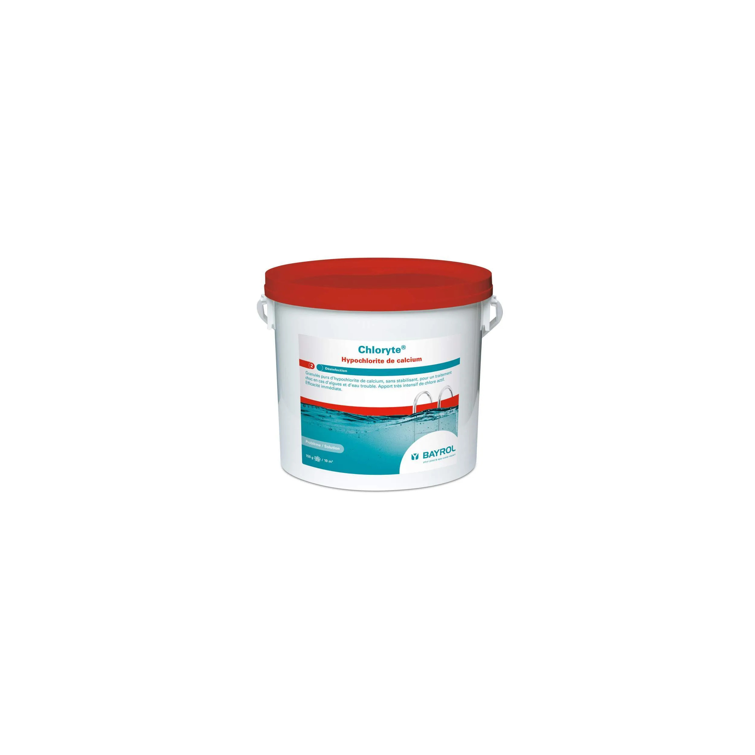 Chloryte, chlore non stabilisé pour traitement choc, 5kg.