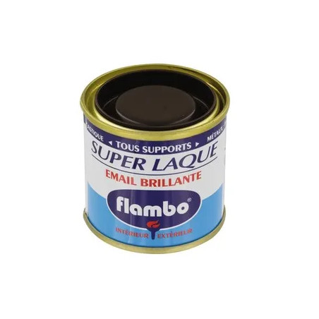 Laque Flambo 50ml marron foncé.