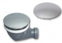 Capot bonde de douche James, Dôme chromé 120 mm