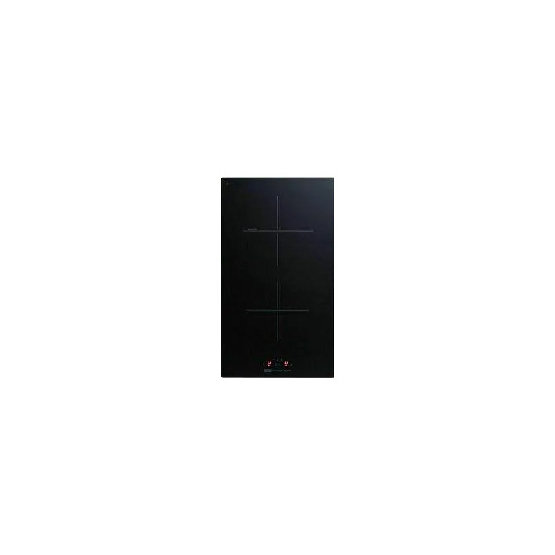 Tweepits domino, glaskeramiek, zwart 290x520mm. Tweepits domino, glaskeramiek, zwart 290x520mm.
