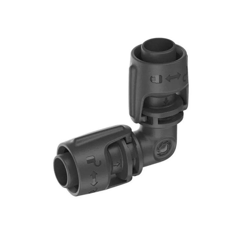 Elleboog of L-stuk voor 13 mm infuus, 5 stuks.