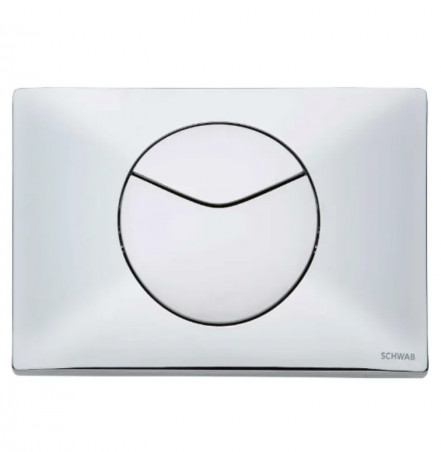 Plaque de commande POINT DUO chromé brillant
