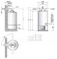 115l gecupte gasaccumulator, SGA BF X 120 (zonder cupping)