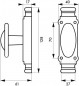 16x5 mm zwart staafje voor espagnolet raamgreep 1,15 m