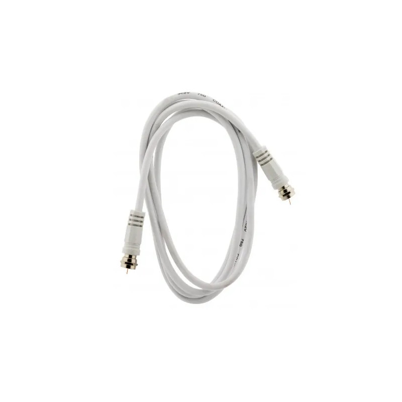 TV-verlenger van 1,5 meter, mannelijke/mannelijke F-stekker met vrouwelijke/vrouwelijke adapter.