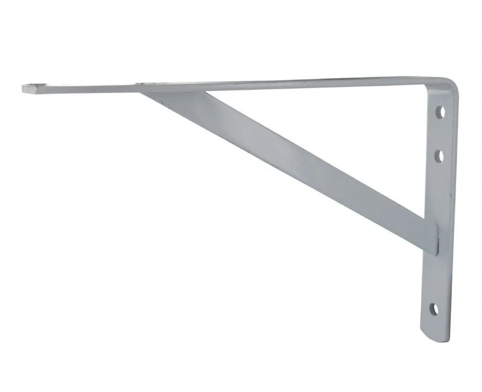 Console, versterkte epoxystalen beugel 255 x 154 mm, wit