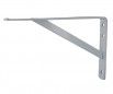 Beugel, versterkte hoek voor zware lasten in epoxystaal 395 x 270 mm, wit