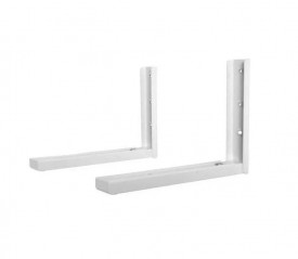 Staffa a muro per forno a microonde, staffa angolare 220x460 mm, 2 pezzi