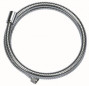 Dubbel geklonken messing doucheslang 1.50m, 1 conische moer 15x21, 1 kartelmoer 15x21.
