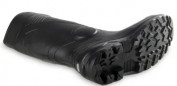 Veiligheidslaarzen, zwart, canvas met PVC-coating, maat 43.