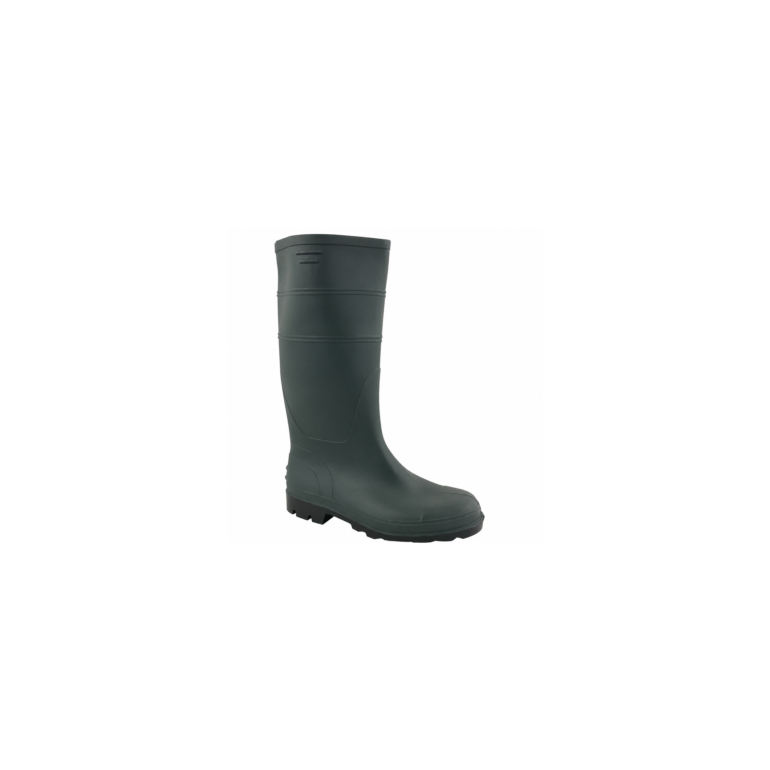 Bota verde de lona recubierta de PVC, sin elemento de seguridad, talla 42.