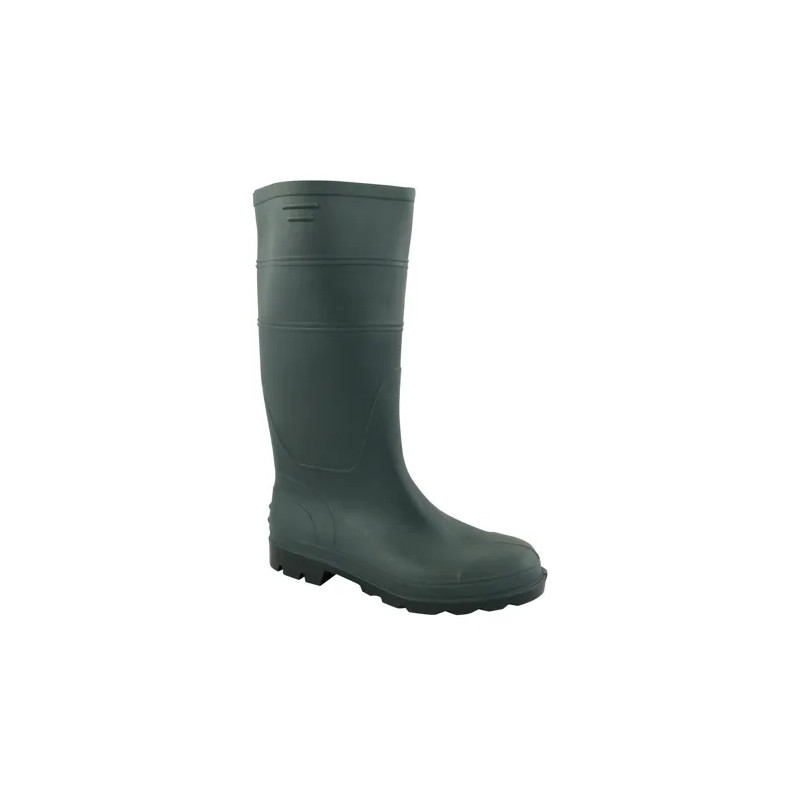 Waterdichte outdoorlaarzen, groen canvas met PVC-coating, maat 42.