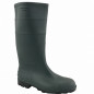 Waterproof outdoor boots, green PVC-coated canvas, size 42.