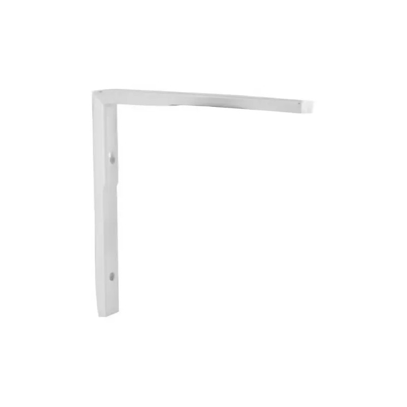 Symmetrische witte aluminium 70x70mm universele hoekbeugel.