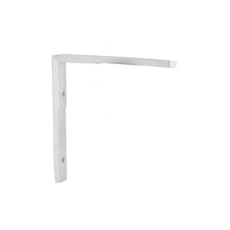 Symmetrische witte aluminium 90x90mm universele hoekbeugel.