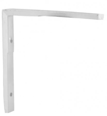 Escuadra universal simétrica de aluminio blanco 90x90mm.