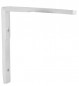 Symmetrische witte aluminium 90x90mm universele hoekbeugel.
