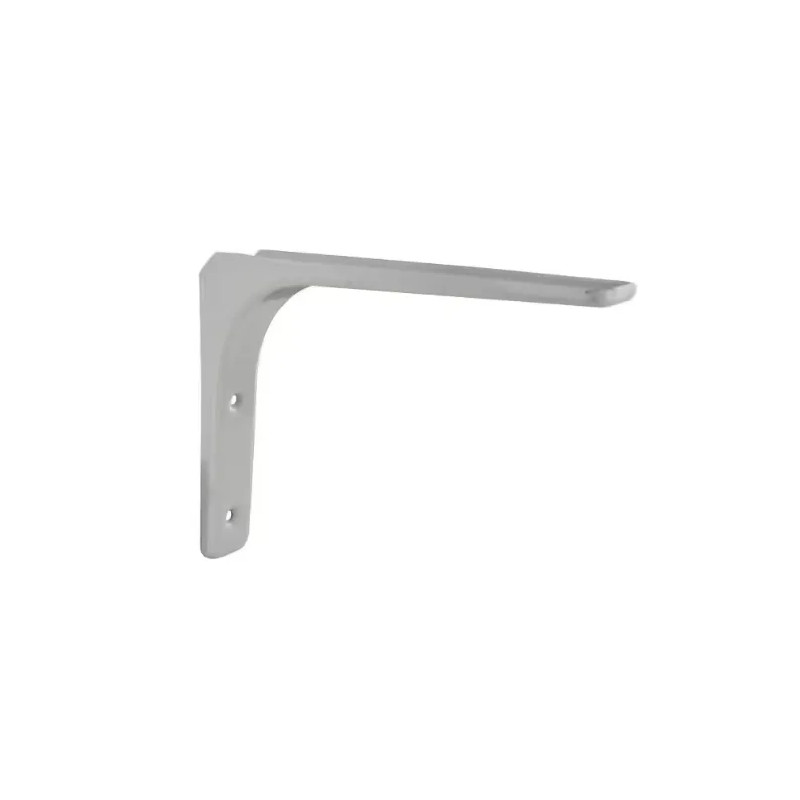 Moderne hoekconsole in staal en witte epoxy H.125 x L.150mm.